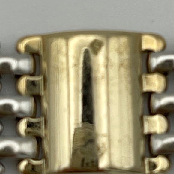 ge Coro Pegasus Weave Pattern Gold Tone Bracelet 7" Signed - Picture 4 of 9